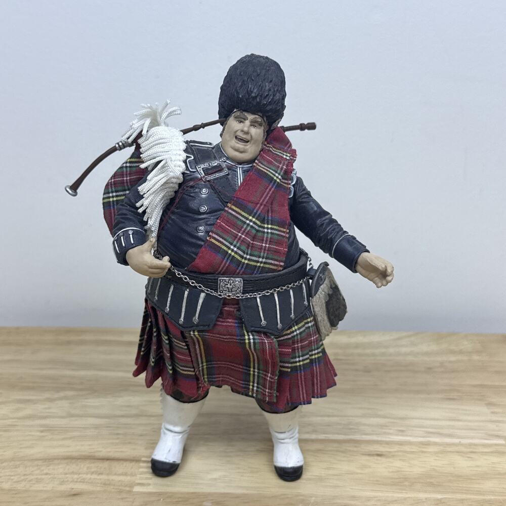 1999 Austin Powers Fat Bastard MacFarlane Action Figure w/ Kilt, Bag Pipes, Sack